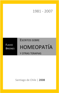 Escritos sobre homeopatia