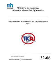 Manual de Usuario Instalacion de Certificado 2009