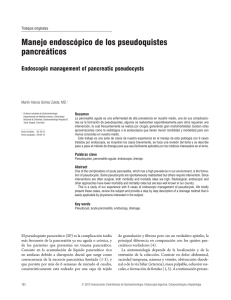 Manejo endoscópico de los pseudoquistes pancreáticos