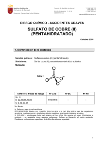 Sulfato de cobre(II) pentahidratado