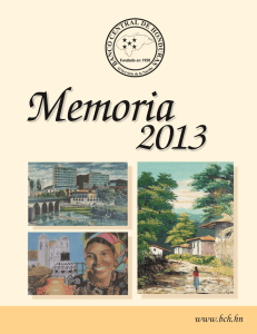Banco Central de Honduras Memoria 2013