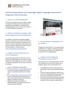 Centros Preparadores de Cambridge English Language