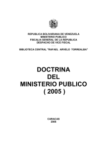 Doctrina del Ministerio Público del año 2005