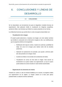 6. CONCLUSIONES Y LÍNEAS DE DESARROLLO