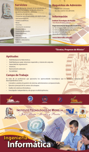 Ingeniería Informática - Instituto Tecnológico de Morelia