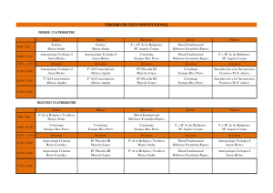 tercero de ciclo institucional - Instituto de Teología “Lumen Gentium”
