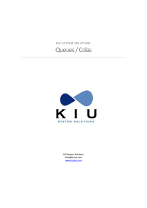 Queues / Colas - Kiu System Solutions