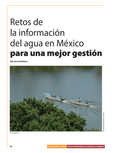 Retos de información del agua en México para una mejor gestión