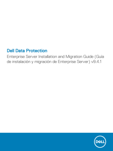 Dell Data Protection Enterprise Server Installation and Migration Guide