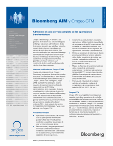 Bloomberg AIM y Omgeo CTM