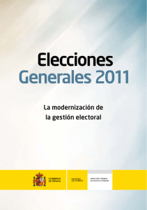 Elecciones Generales 2011 - La modernización de la gestión electoral