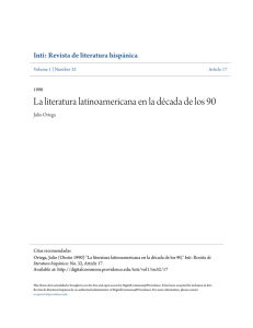 La literatura latinoamericana en la dÃ©cada de los 90