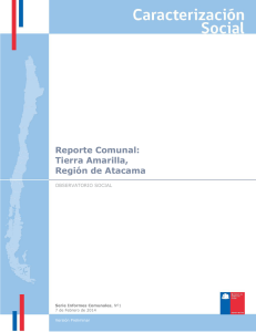 Reporte Comunal: Tierra Amarilla, Región de Atacama