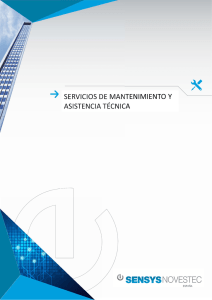 servicios de mantenimiento y asistencia técnica