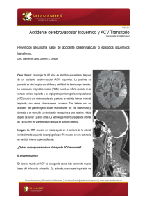 Accidente cerebrovascular Isquémico y ACV Transitorio