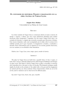 el contador de historias: pasado e imaginación en la obra