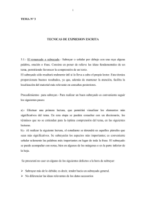 TEMA Nº 3 TECNICAS DE EXPRESION ESCRITA 3.1.