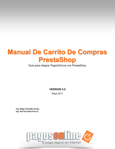 Manual De Carrito De Compras PrestaShop
