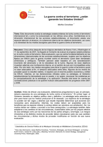 La guerra contra el terrorismo: ¿están ganando los Estados Unidos?