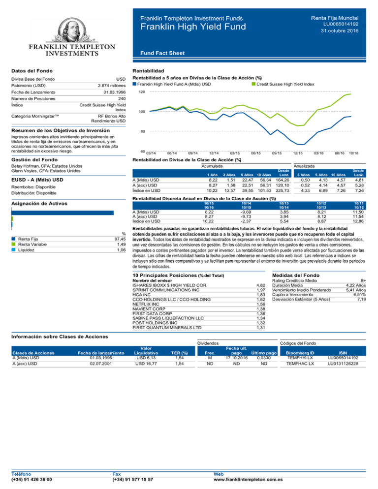 Franklin Templeton Fact Sheet