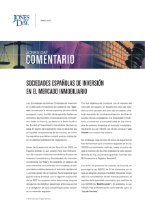 Sociedades españolas de inversión en el mercado inmobiliario