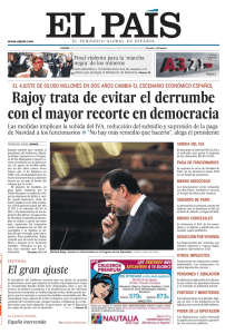 Rajoy trata de evitar el derrumbe con el mayor recorte en