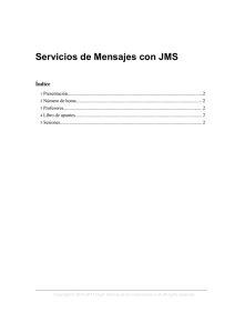Servicios de Mensajes con JMS