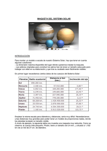 Maqueta Sistema Solar - Asociación Astronómica Marina Alta