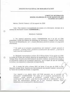 INSTITUTO NACIONAL DE REHABILITACIÓN solicitudde