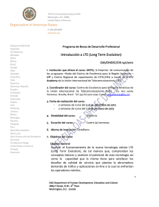 Introducción a LTE (Long Term Evolution)