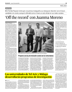 `Off the record` con Juanma Moreno - Infouma