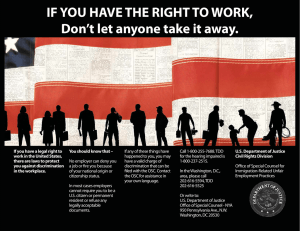 IF YOU HAVE THE RIGHT TO WORK, Don`t let anyone take it