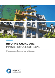 informe anual 2013 - Ministerio Público Fiscal