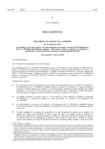 REGLAMENTO (UE) 2016/ 1017 DE LA COMISIÓN - de 23