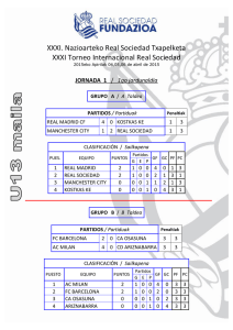 XXXI. Nazioarteko Real Sociedad Txapelketa XXXI Torneo