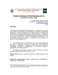 REDES SOCIALES PROFESIONALES 2.0
