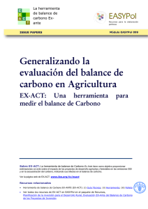 Generalizando la evaluación del balance de carbono en Agricultura