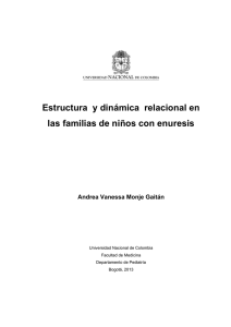 Estructura y dinámica relacional en las familias de niños con enuresis