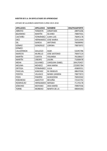 APELLIDO1 APELLIDO2 NOMBRE DNI/PASAPORTE ARROYO