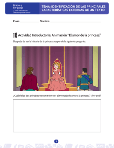Actividad Introductoria: Animación “El amor de la princesa”