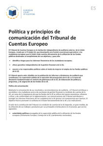 ES Política y principios de comunicación del Tribunal de Cuentas