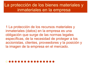 La protección de los bienes materiales y inmateriales en la empresa