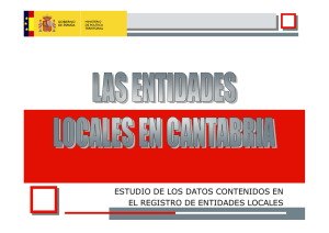 LAS ENTIDADES LOCALES EN CANTABRIA (version 2)