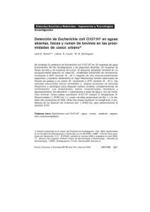 CDyT Nº 32 - Pag 207-218 - Detección de Escherichia coli O157:H7