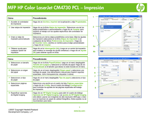 MFP HP Color LaserJet CM4730 PCL – Impresión