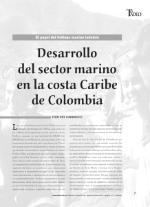 Desarrollo del sector marino en la costa Caribe de Colombia