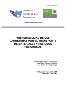 VULNERABILIDAD DE LAS CARRETERAS POR EL TRANSPORTE