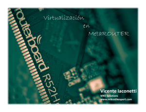 Virtualización en MetaROUTER - MUM