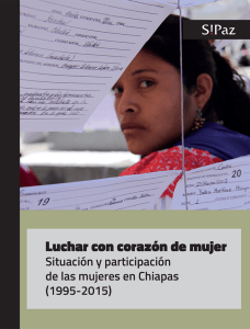 Situación y participación de las mujeres en Chiapas