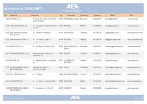 Empresas con Marca QUALANOD - Asociación Española del Aluminio